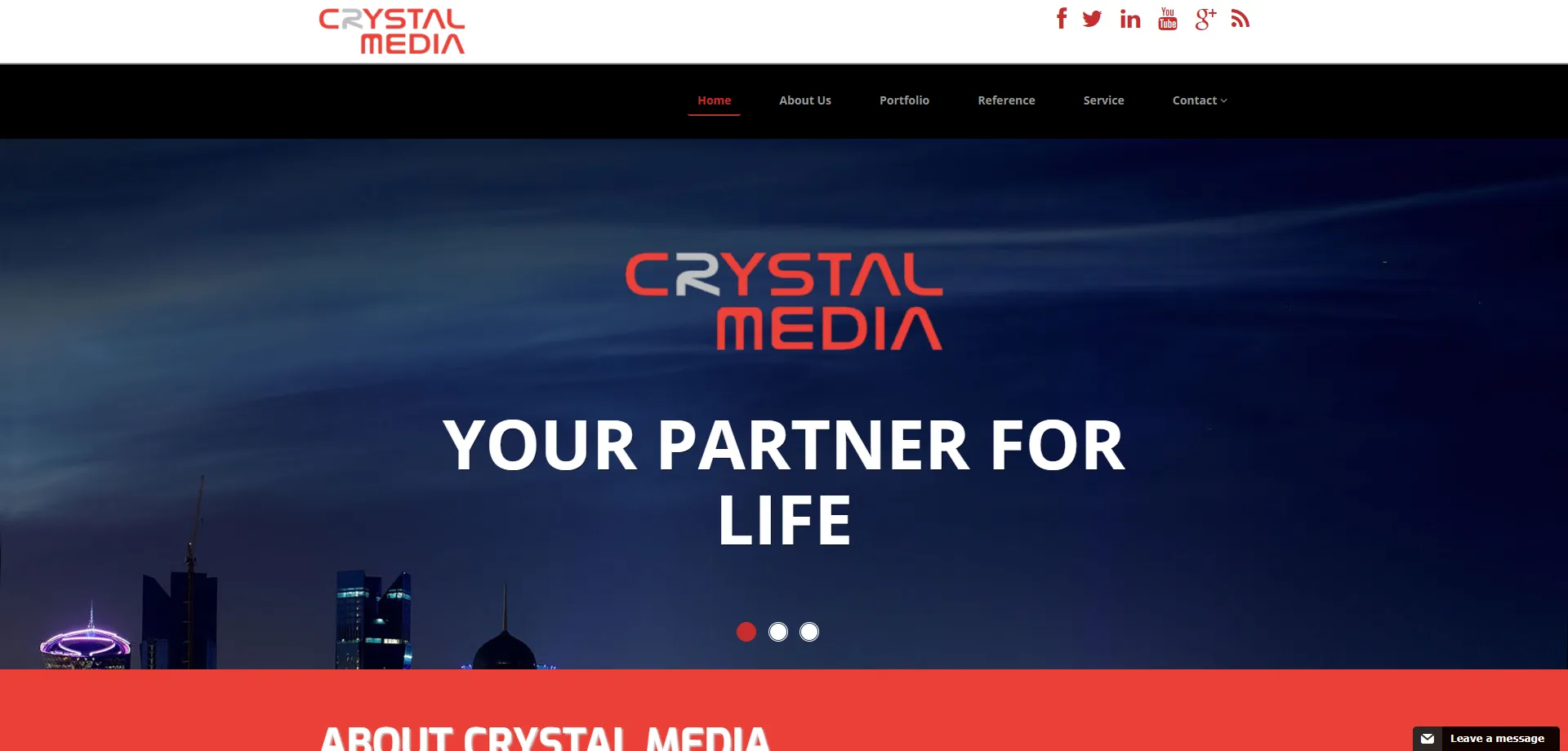 Projet Crystal Media Qatar - Site web