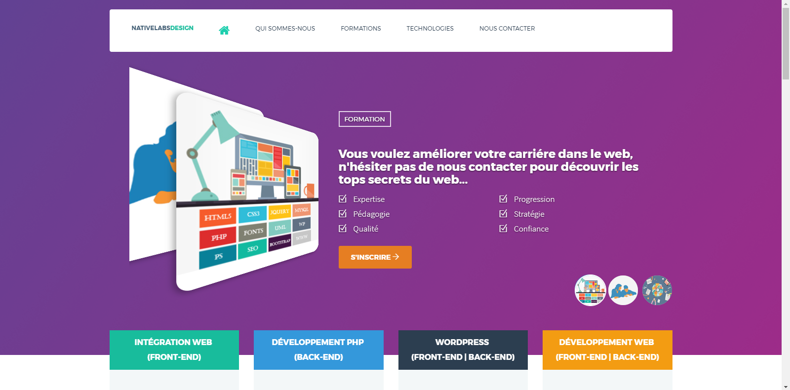 Projet formation NativeLabs - Plateforme de cours en ligne