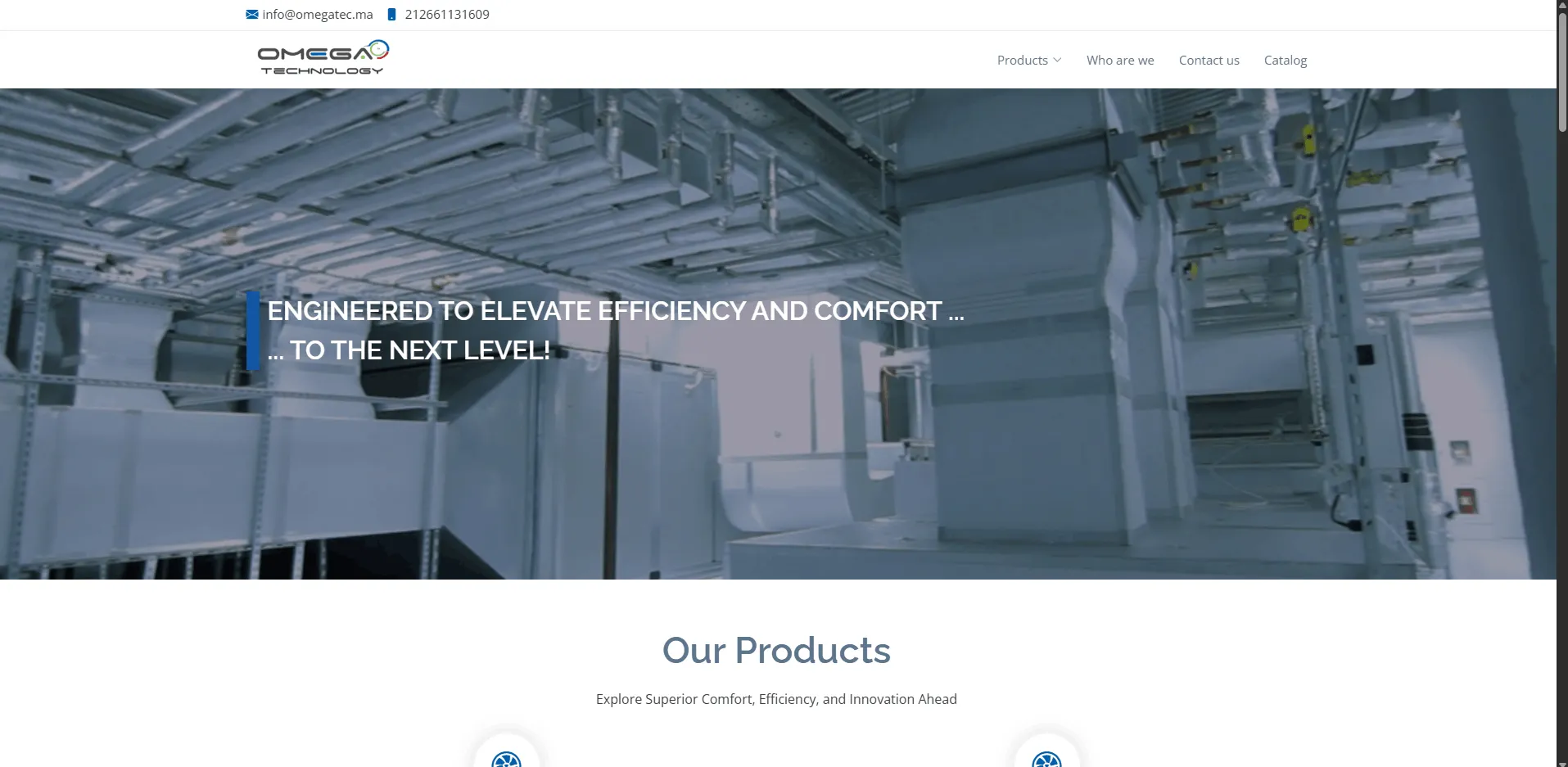 Projet Omegatec - Site web