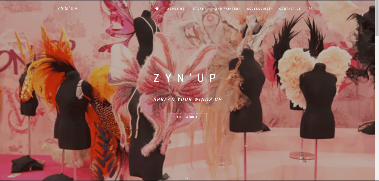 Projet Zyn'Up - Site fashion et design